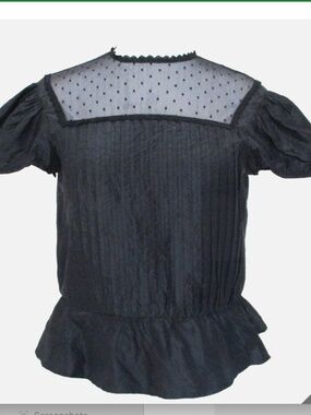 Vintage black peplum top